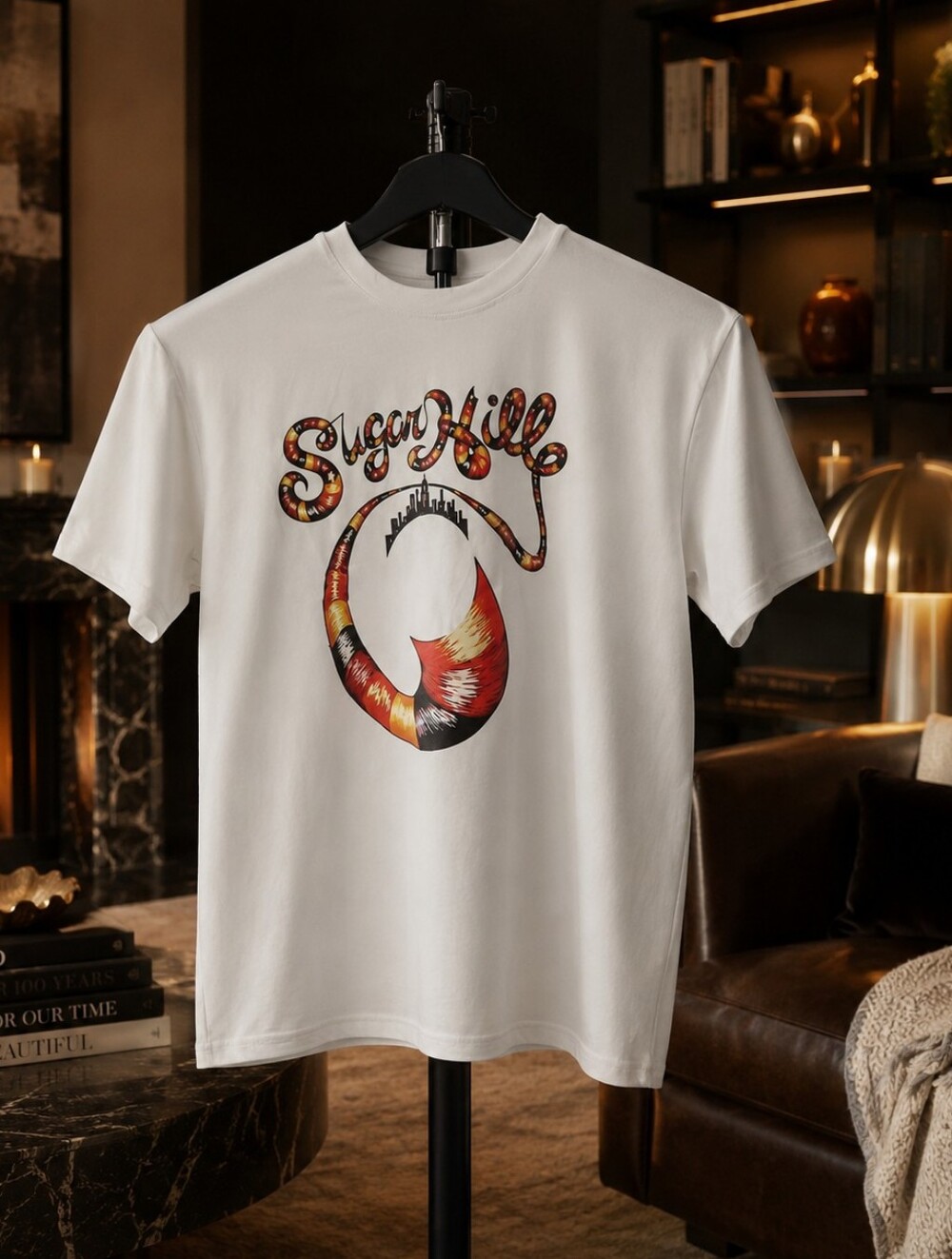 White Graphic Short-Sleeve Tee - Men